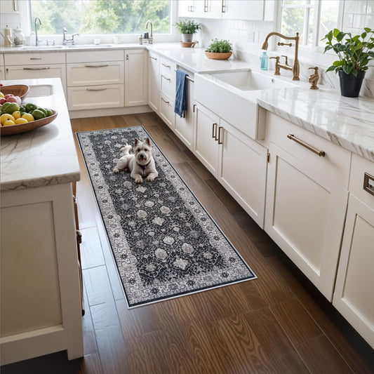 HY HAO YUN LAI vue avant du tapis 2x5 montrant style et dimensions