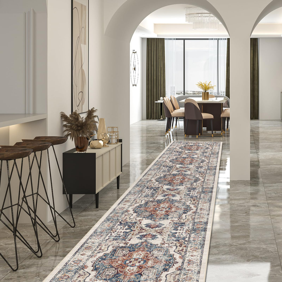 HY HAO YUN LAI vue frontale du tapis brique élégance et chaleur