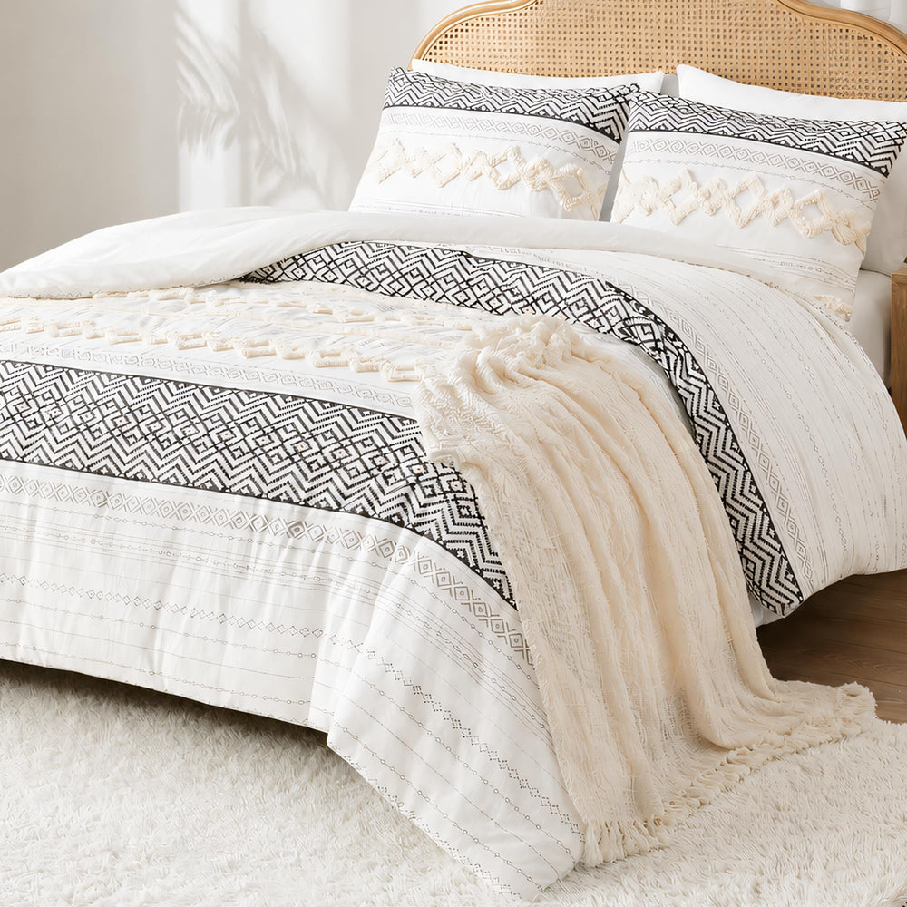 Hyde Lane couette face avant ivoire montrant style boho et confort visuel