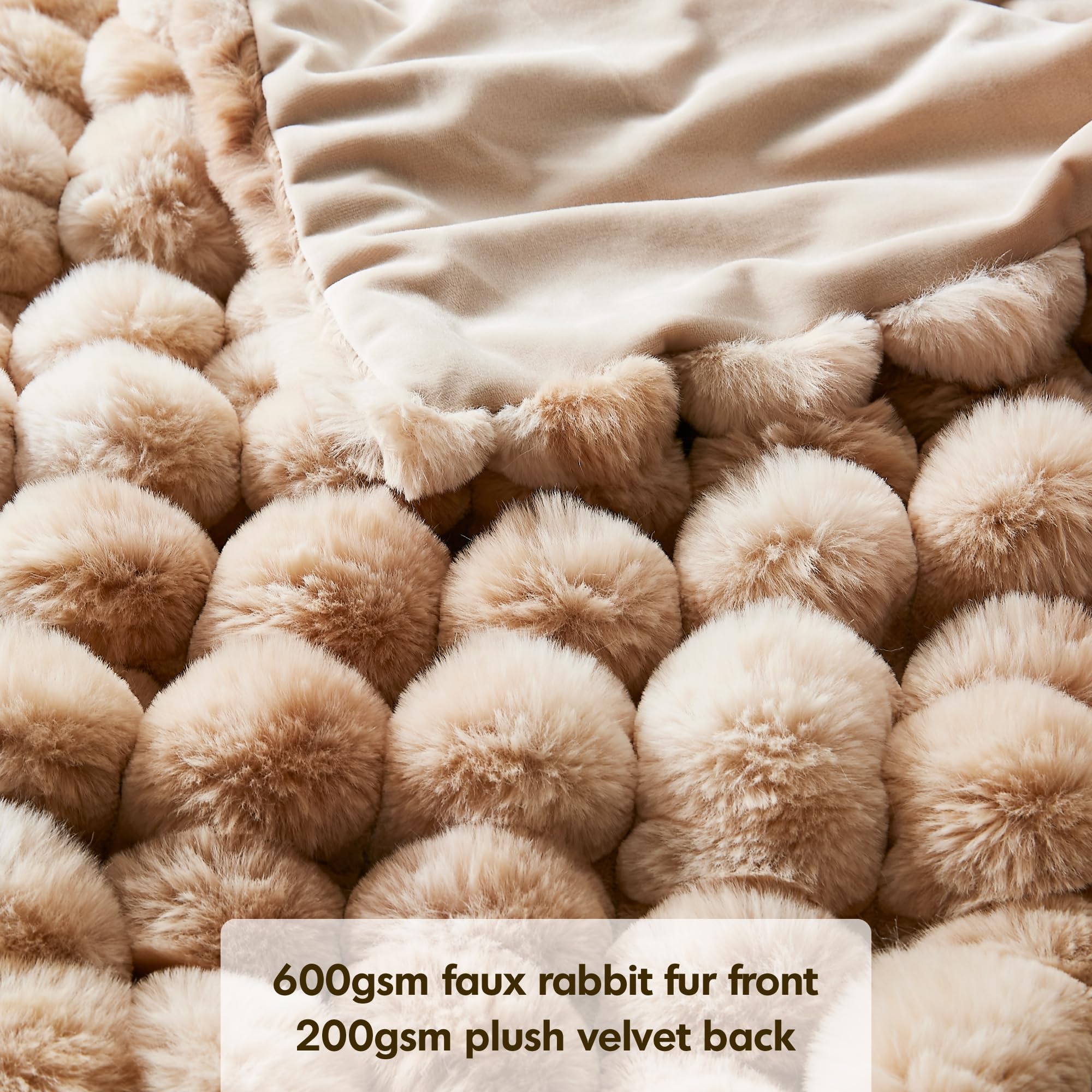 Hyde Lane gros plan fourrure, texture pelucheuse pour toucher soyeux