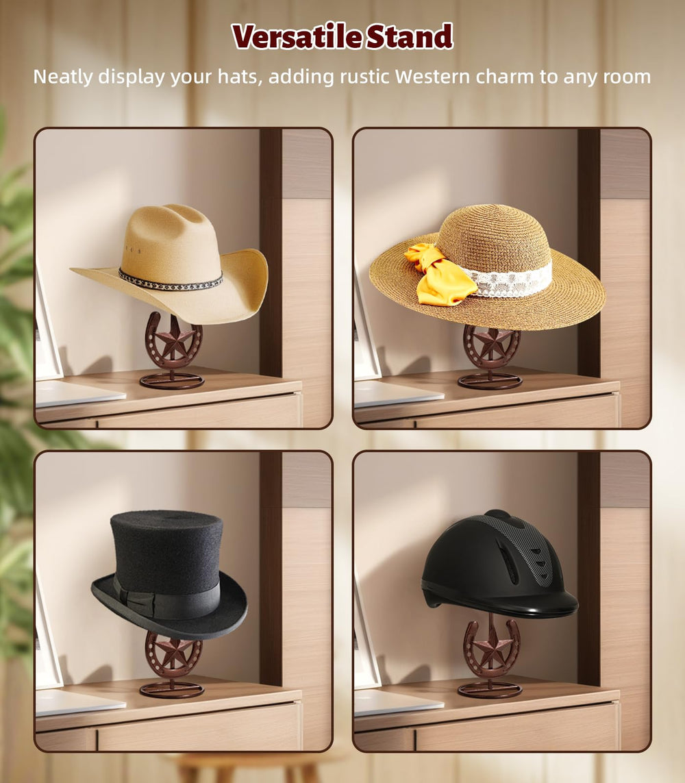 HYDERMUS support avec chapeau sur bureau pour organisation pratique