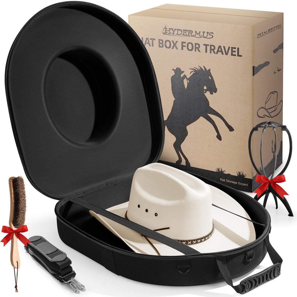 HYDERMUS vue avant du coffret rigide montrant protection et finition