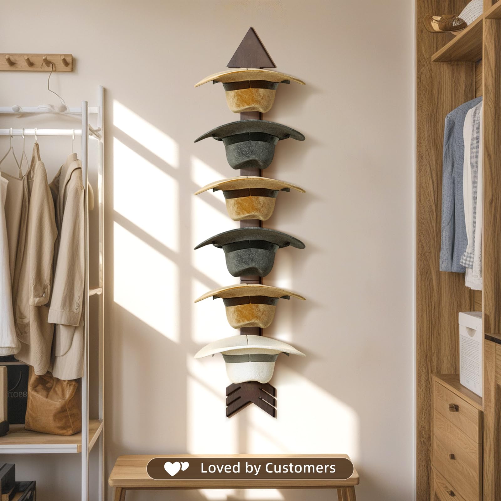 HYDERMUS détail crochet en fer noir offrant maintien solide et fini mate