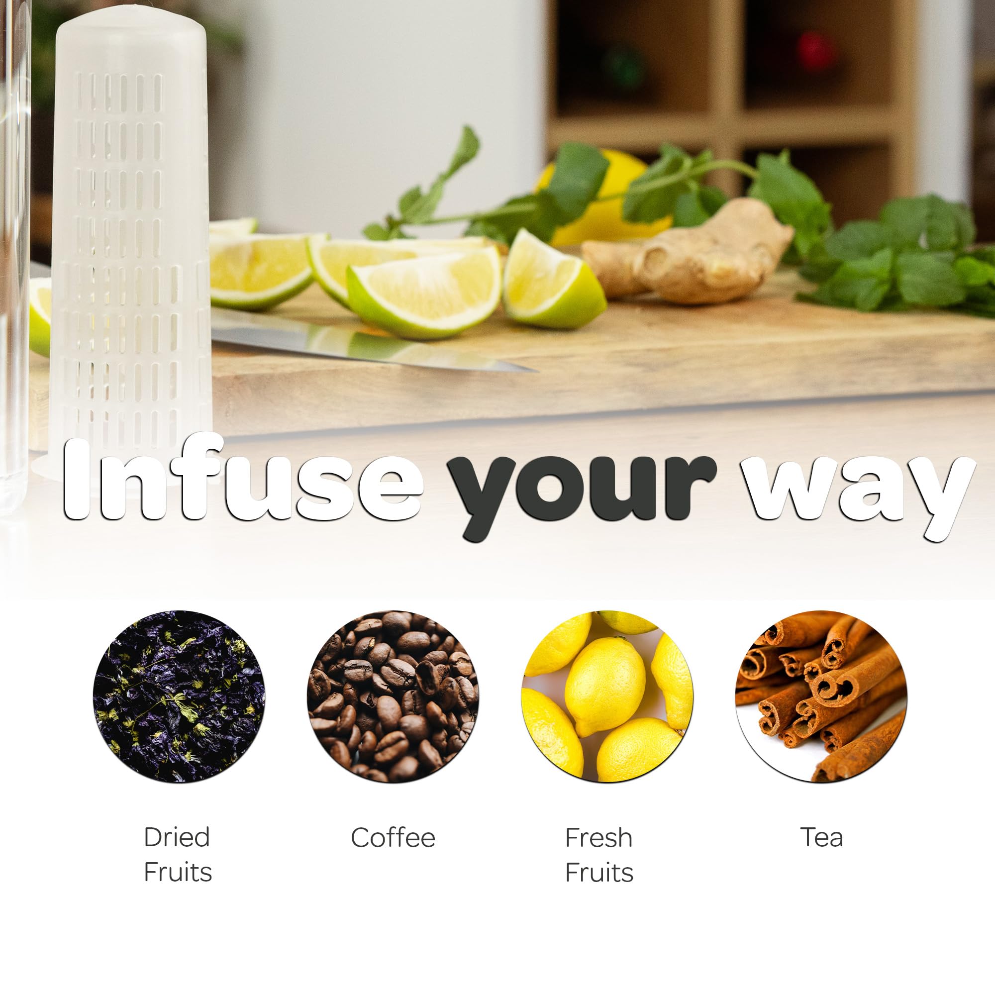 Hydracy infuseur rempli de fruits, infusion vitaminée et saveur naturelle