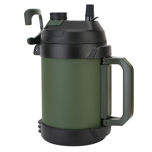 Hydraful face avant de la gourde 128oz montrant capacité et design ergonomique