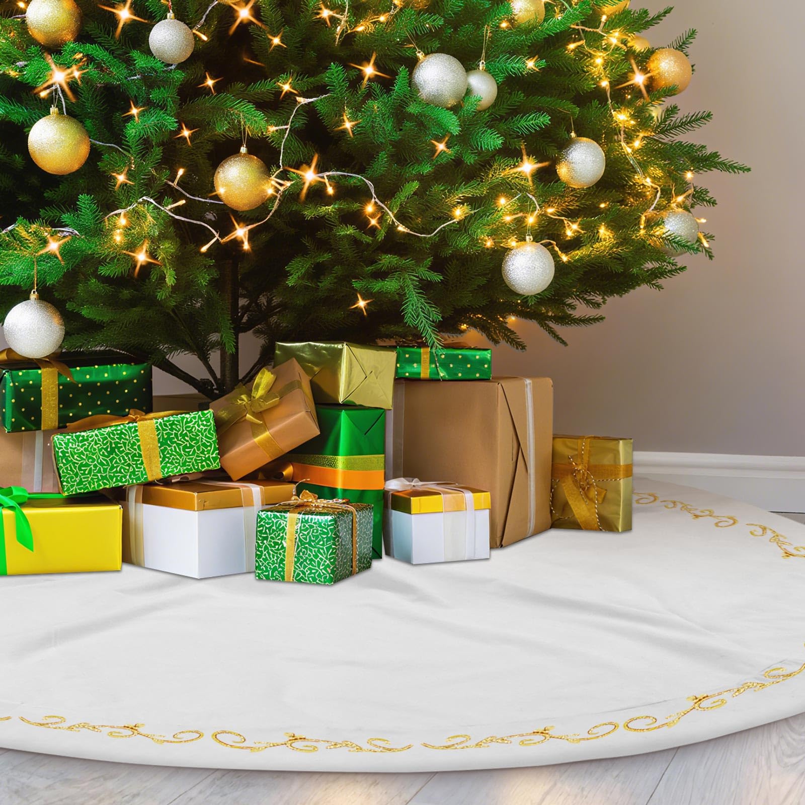 HyDren jupe sous arbre avec cadeaux améliorant présentation des présents