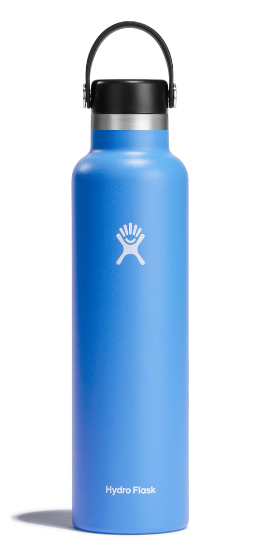 Hydro Flask bouteille 24 oz face montrant finition et couleur durable