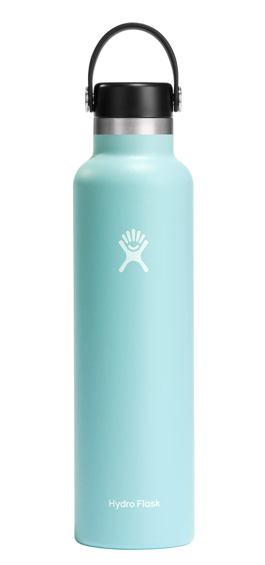 Hydro Flask 24 oz Dew vue avant montrant le bouchon étanche et design, portable et fiable