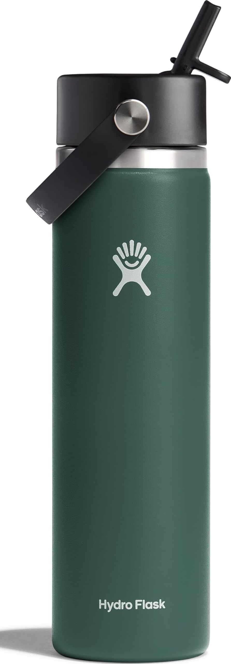 Hydro Flask vue avant 24 oz Fir montrant design et capacité