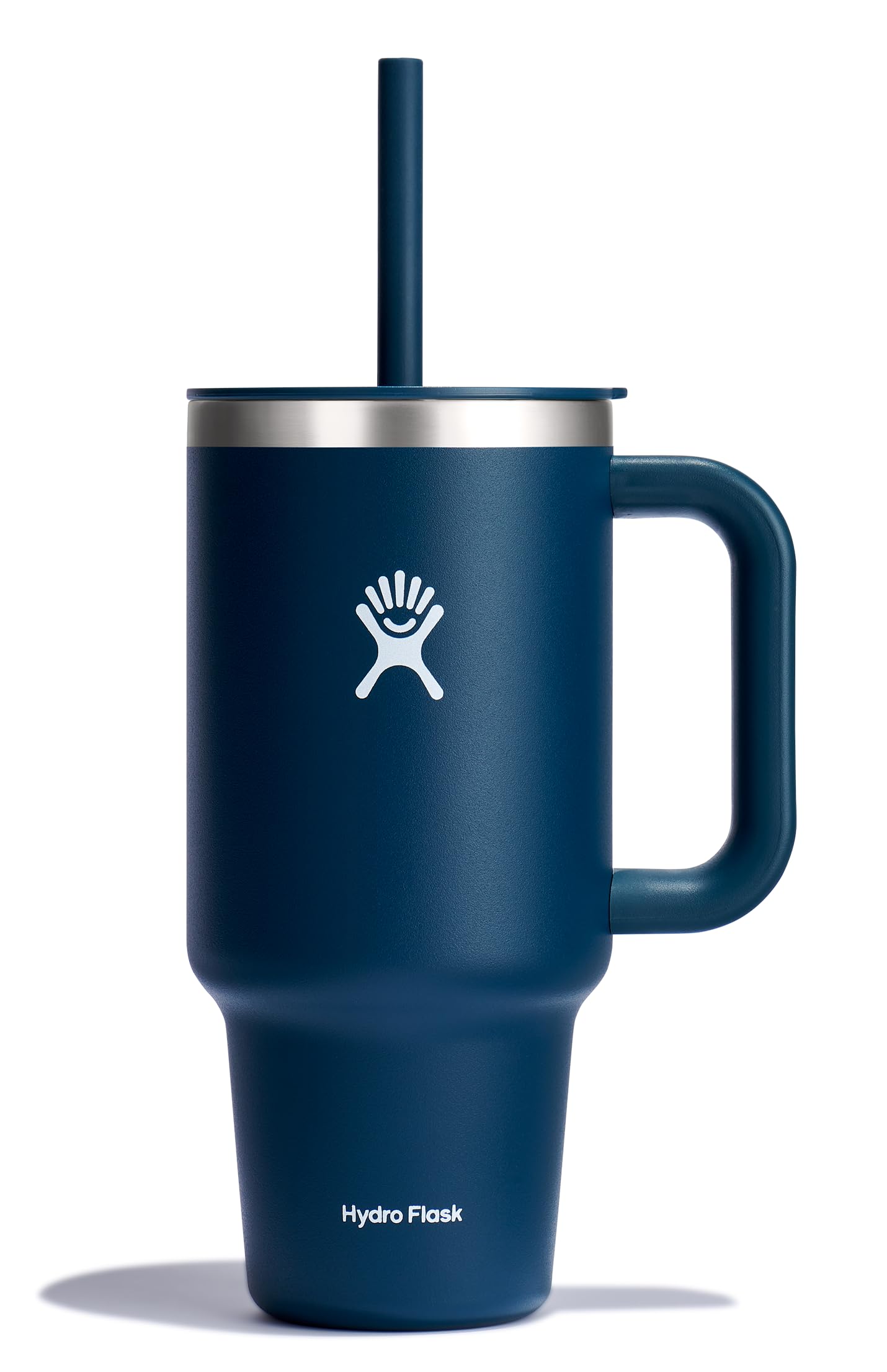 Hydro Flask gobelet indigo face avant montrant design et couleur, pratique au quotidien