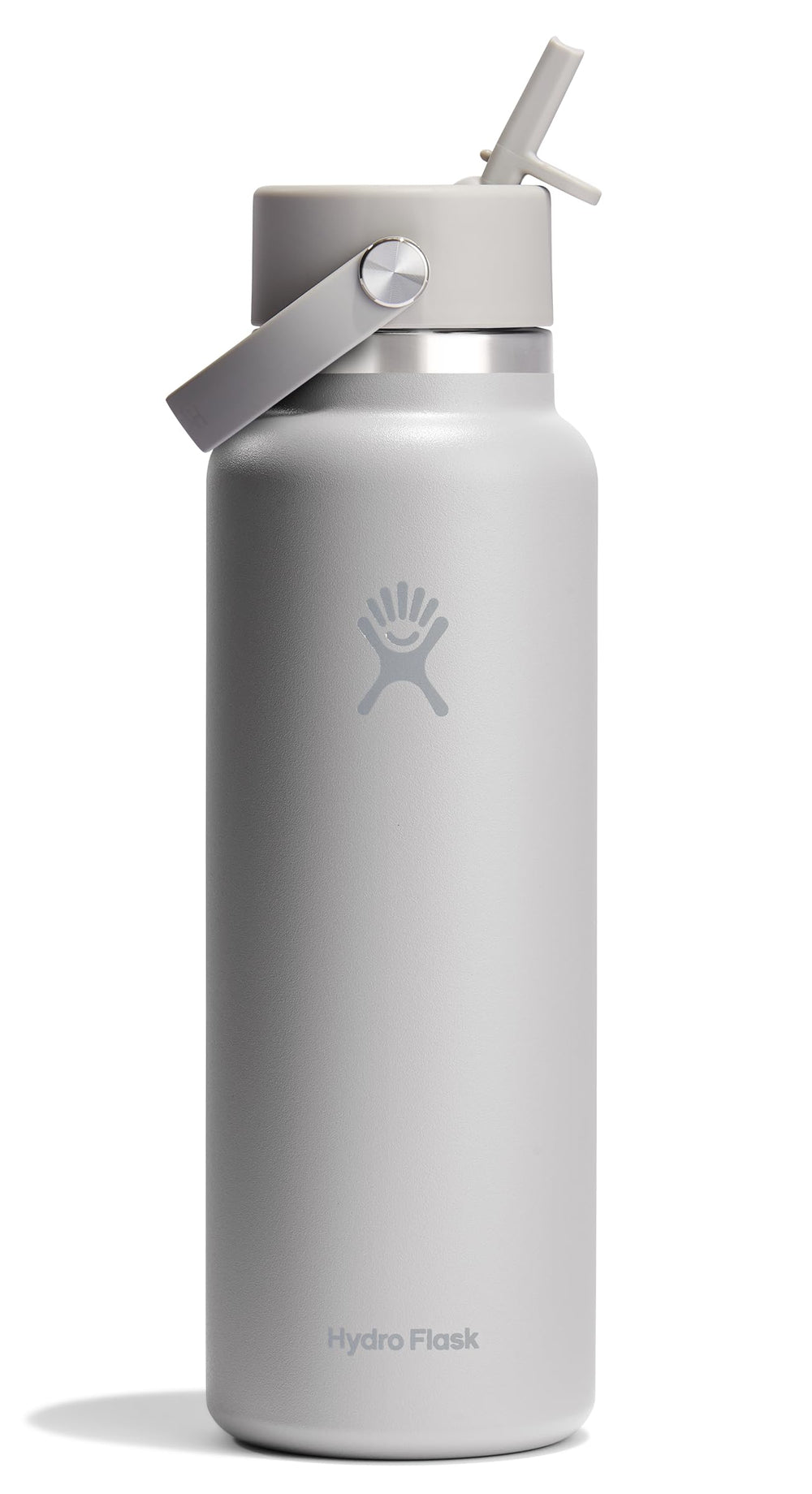 Hydro Flask vue avant 40 oz Birch montrant silhouette et couleur durable