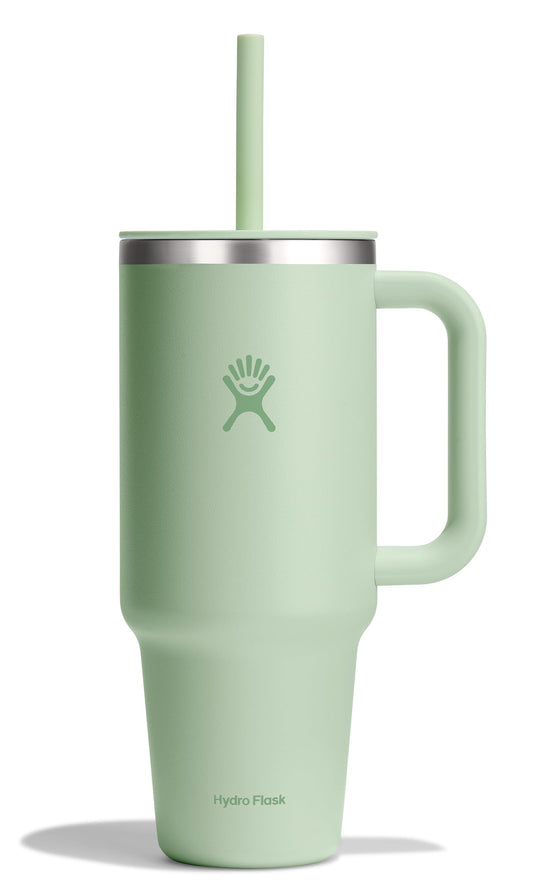 Hydro Flask 40 oz face avant emballage montrant le design ton sur ton et l’anse pratique
