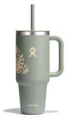 Hydro Flask face montrant la grande capacité et design Botanical Bliss