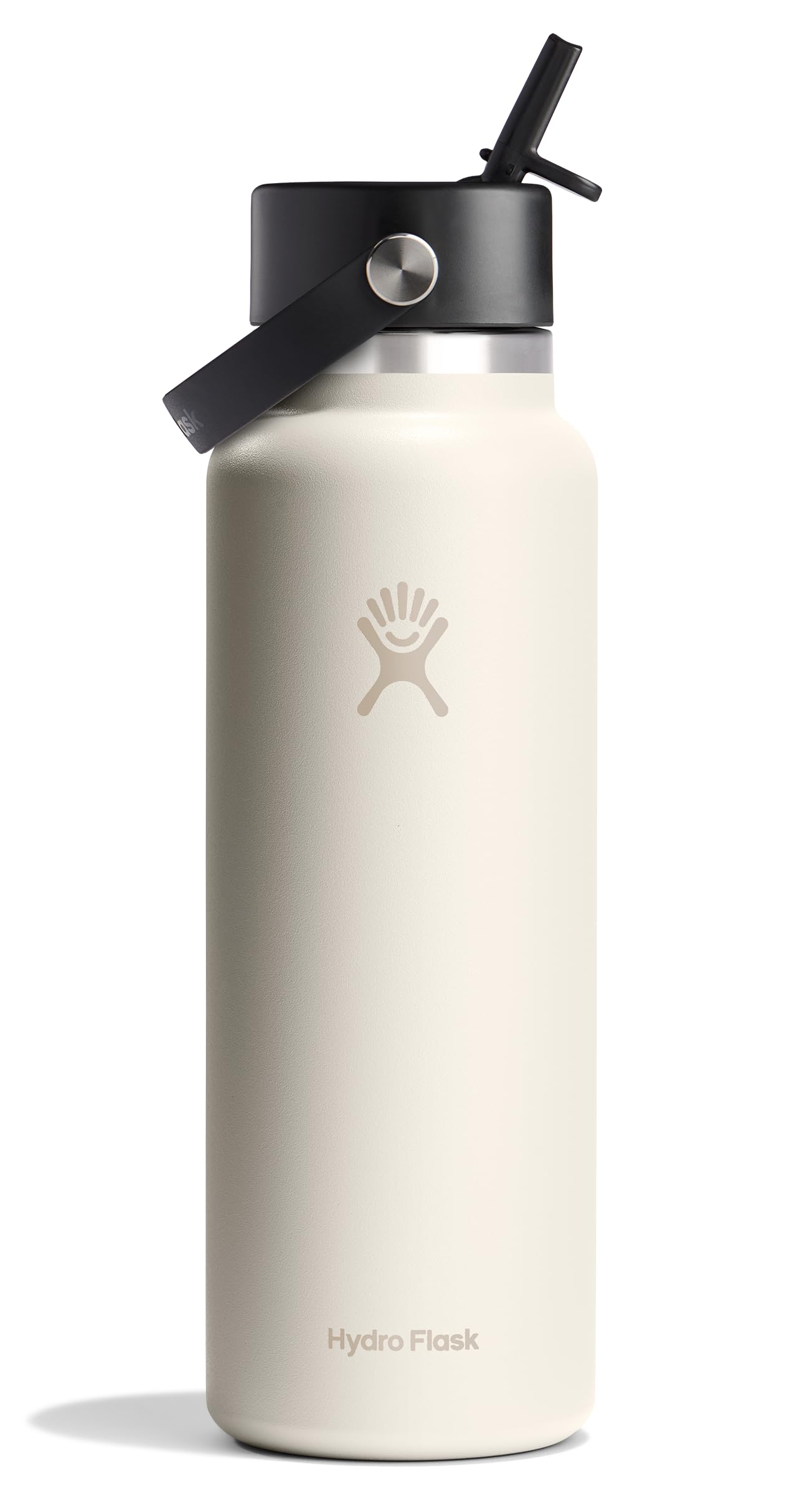 Hydro Flask vue de face montrant la couleur ivory et finition durable