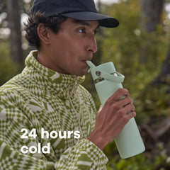 Hydro Flask poignée souple en usage montrant transport et confort