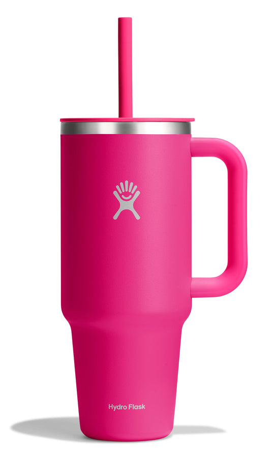 Hydro Flask vue de face Zinnia montrant capacité 40 oz et maintien au frais