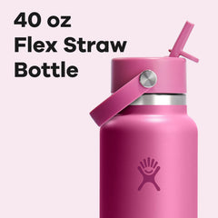 Hydro Flask bouchon Flex Straw en gros plan pratique et étanche