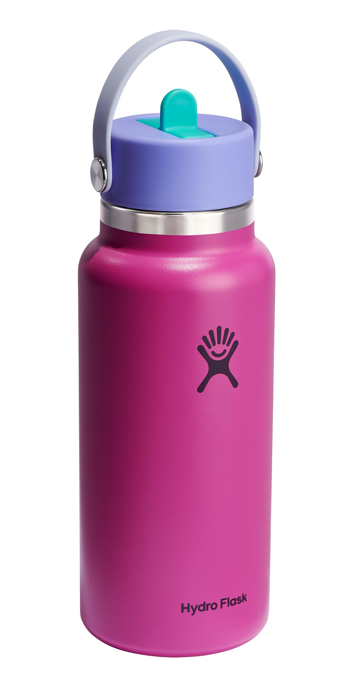 Hydro Flask bouchon Flex Straw fermé illustrant l'étanchéité et la praticité