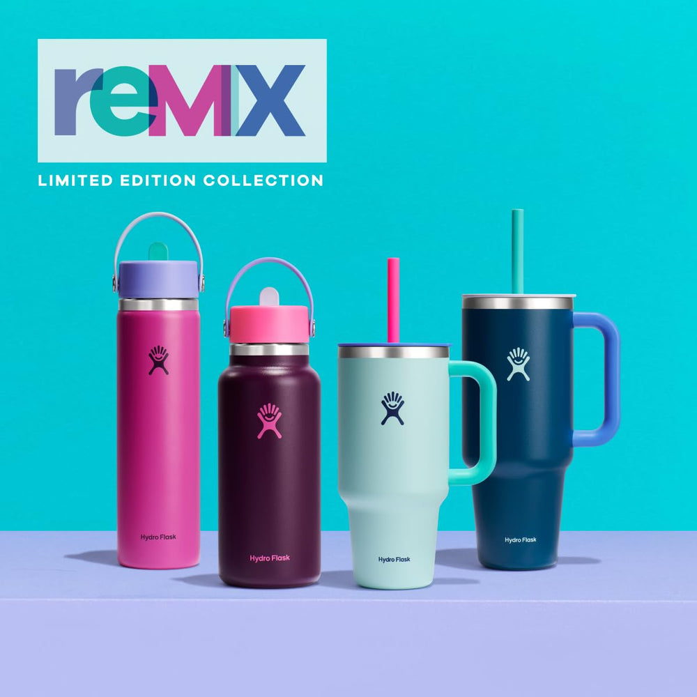 Hydro Flask tenu par la poignée flexible montrant transport aisé et confort