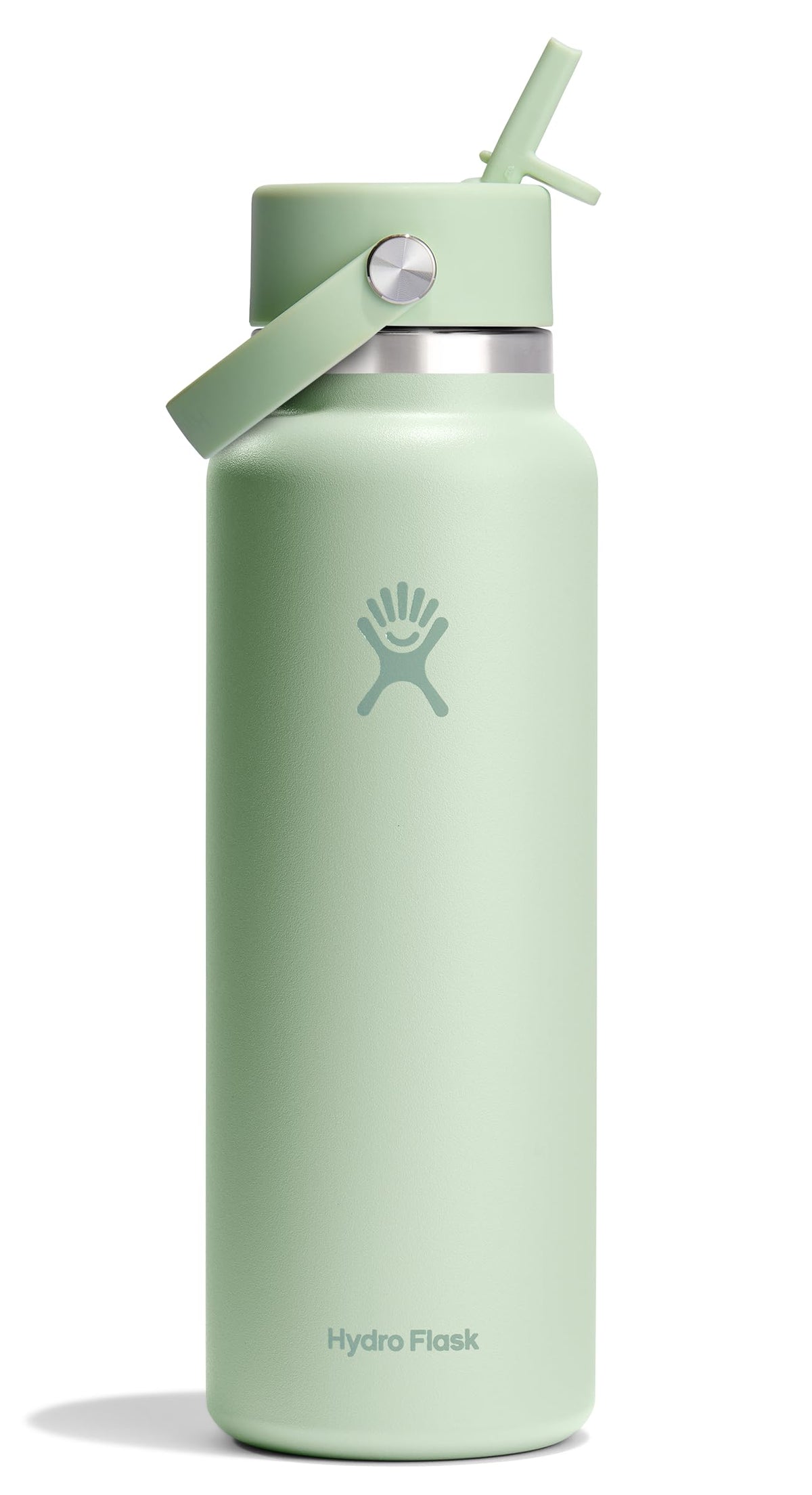 Hydro Flask bouteille face 40 oz montrant design et poignée pratique