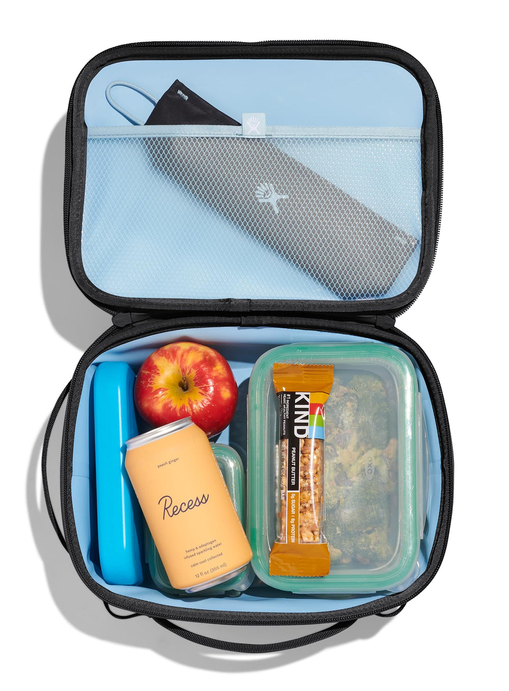 Hydro Flask boîte repas sur un bureau illustrant praticité pour déjeuner au travail