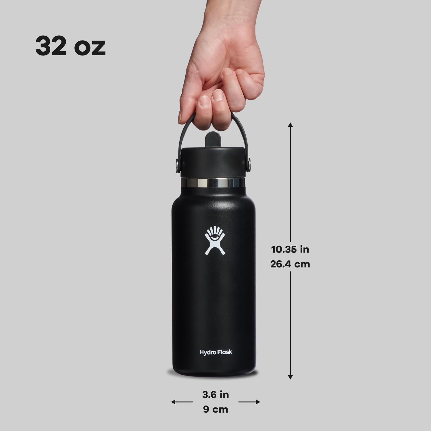 Hydro Flask comparaison de taille 32 oz pour évaluer capacité