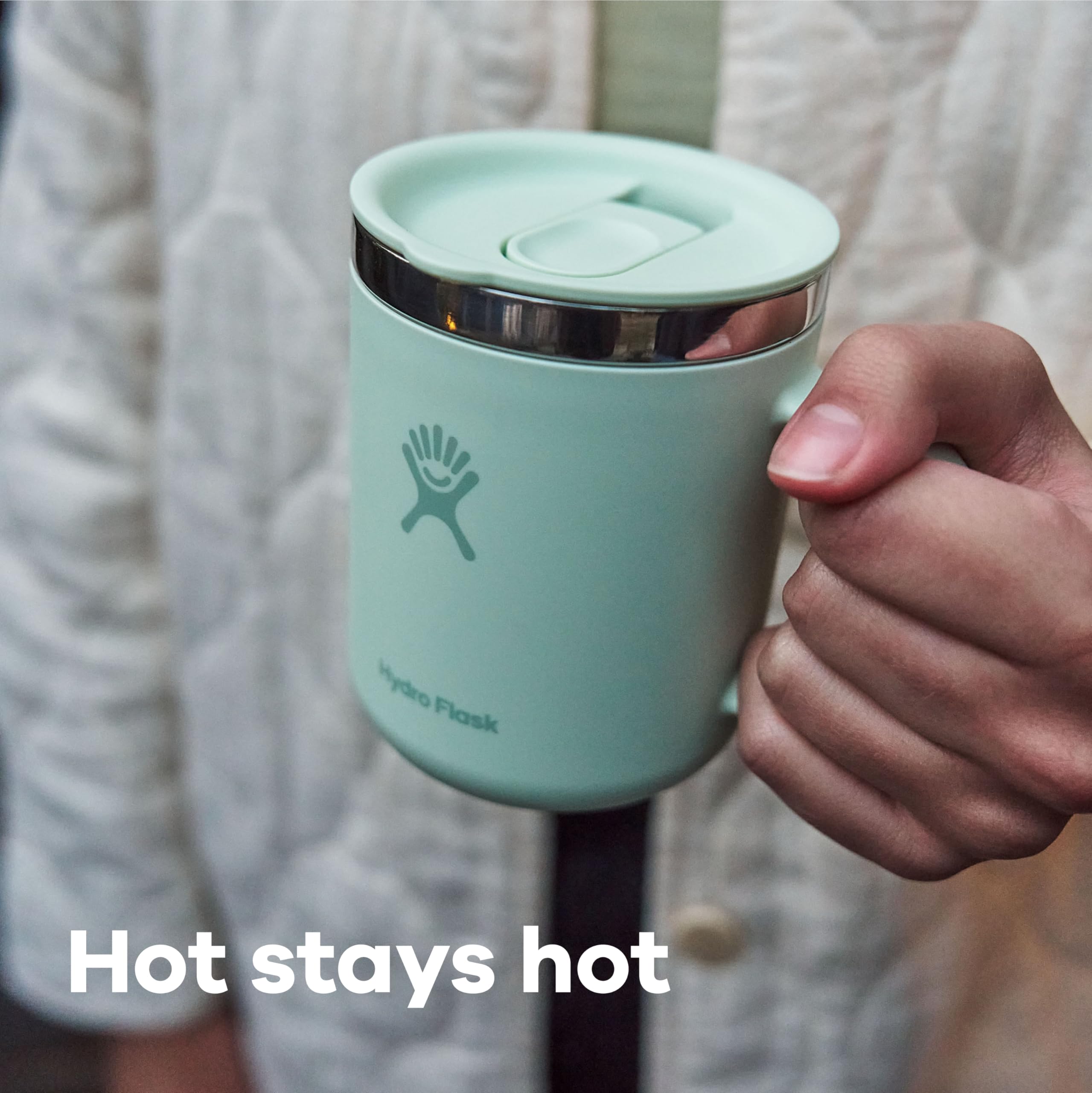 Hydro Flask couvercle refermable montrant étanchéité et anti-éclaboussures