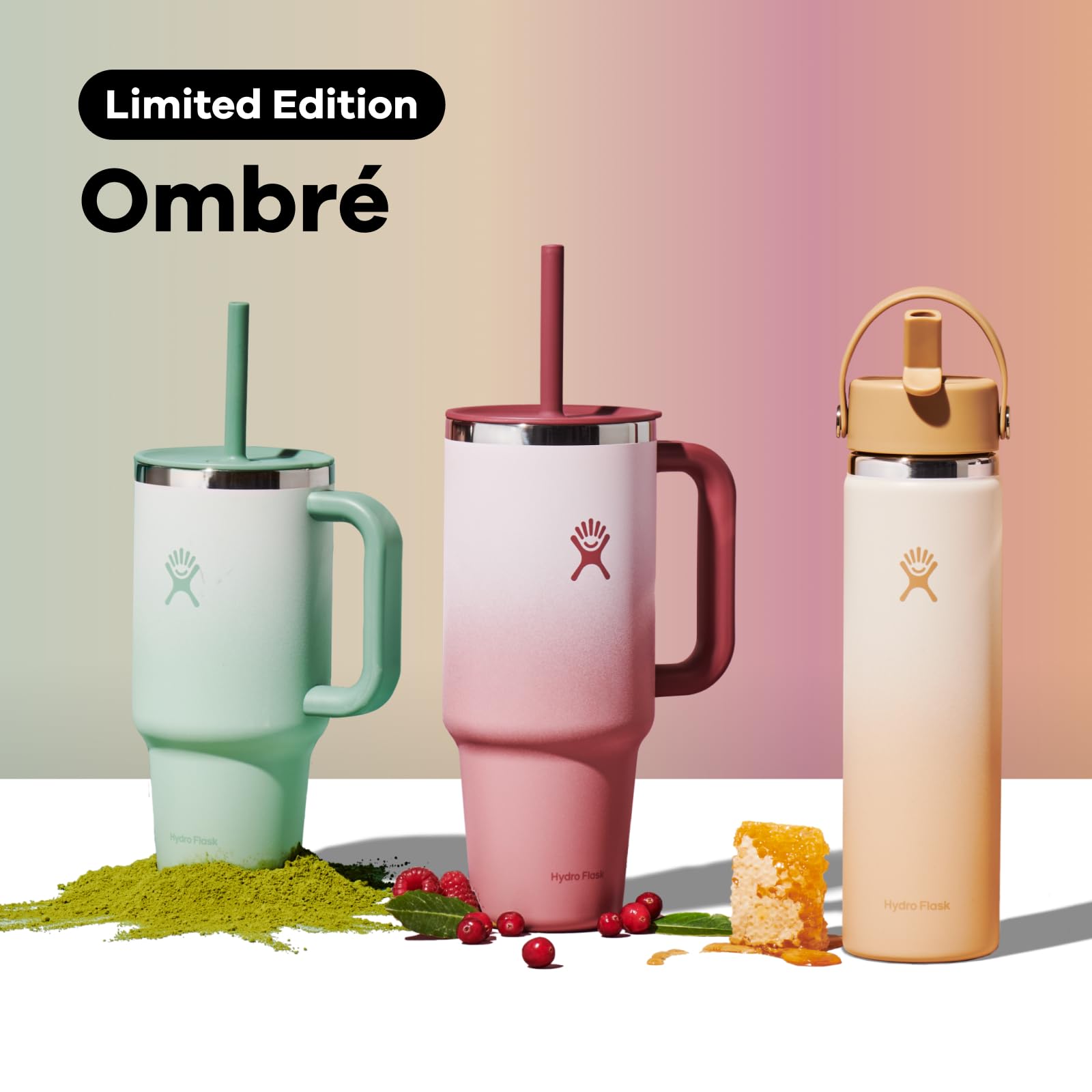 Hydro Flask couvercle et paille en détail pour boire sans éclaboussures
