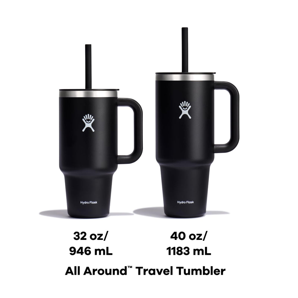Hydro Flask dans porte-gobelet voiture illustrant compatibilité routière