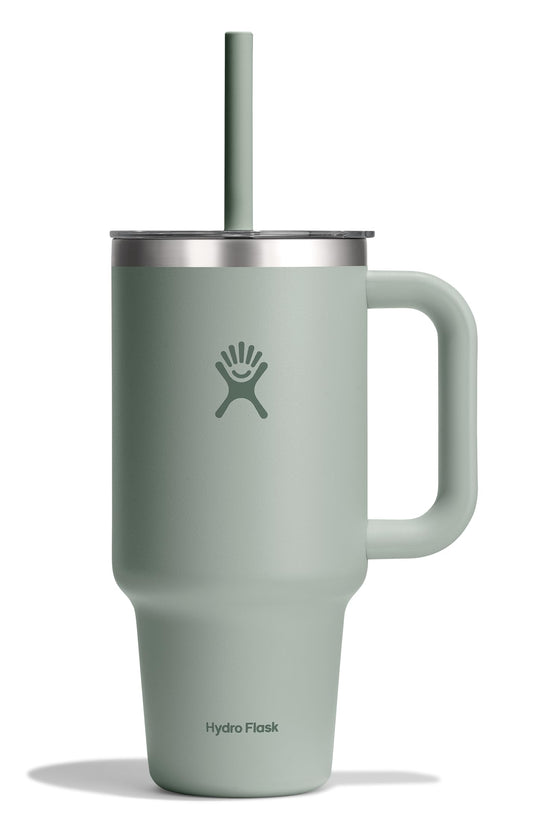 Hydro Flask gros plan de l'anse ergonomique montrant une bonne prise en main