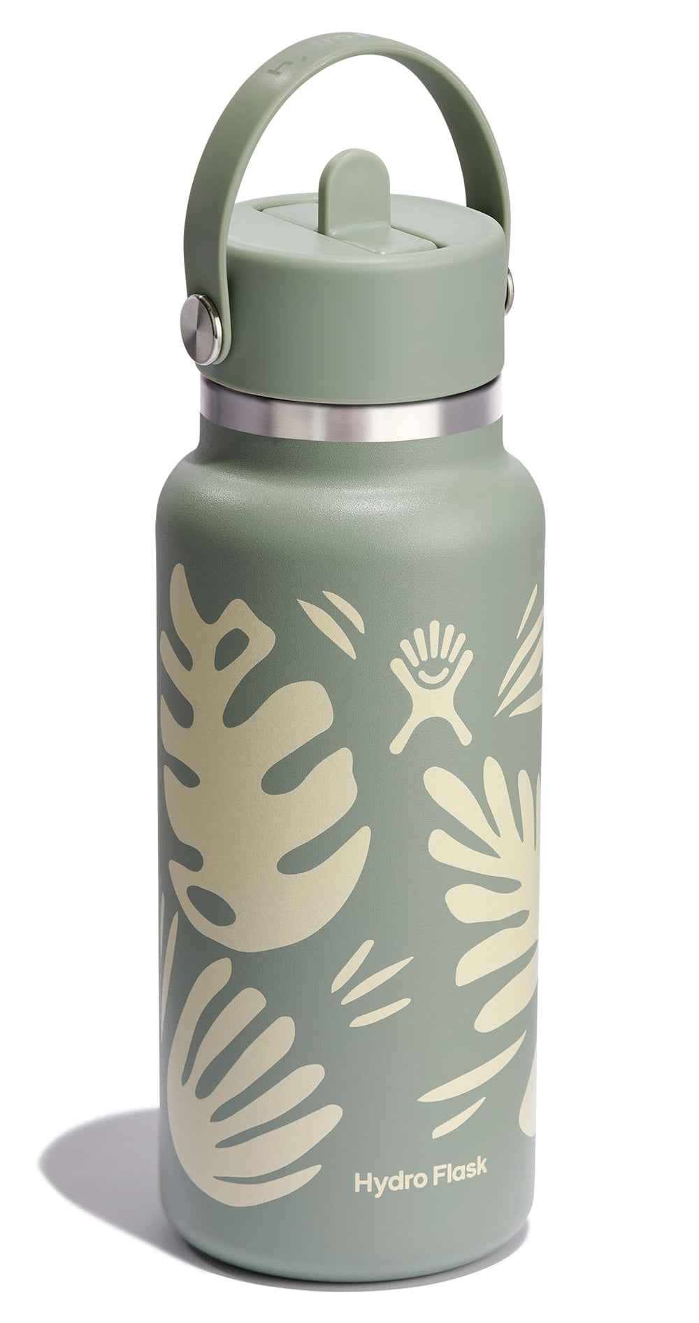 Hydro Flask gros plan du bouchon Flex Straw montrant l'étanchéité pratique