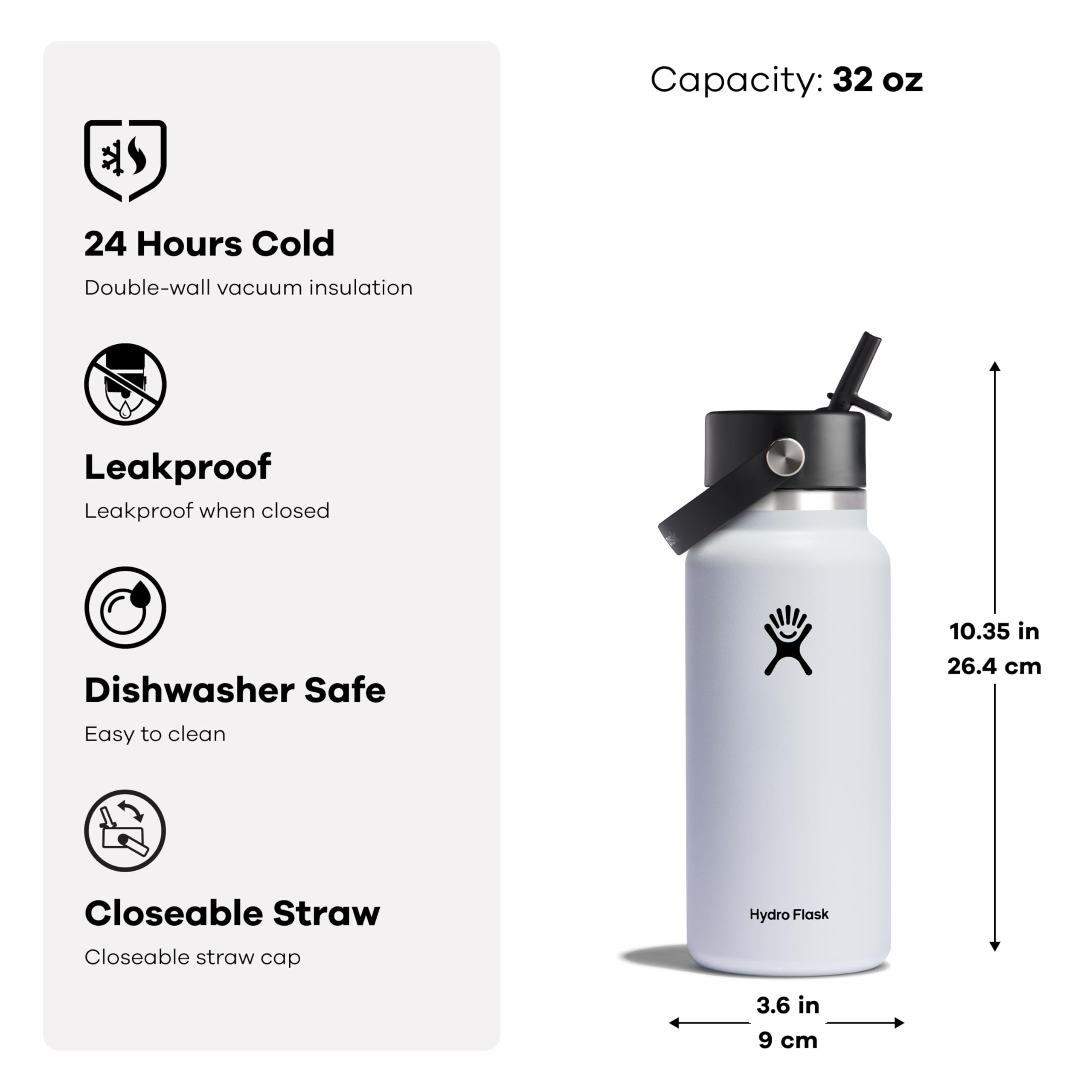Hydro Flask en usage pendant une course montrant hydratation à une main