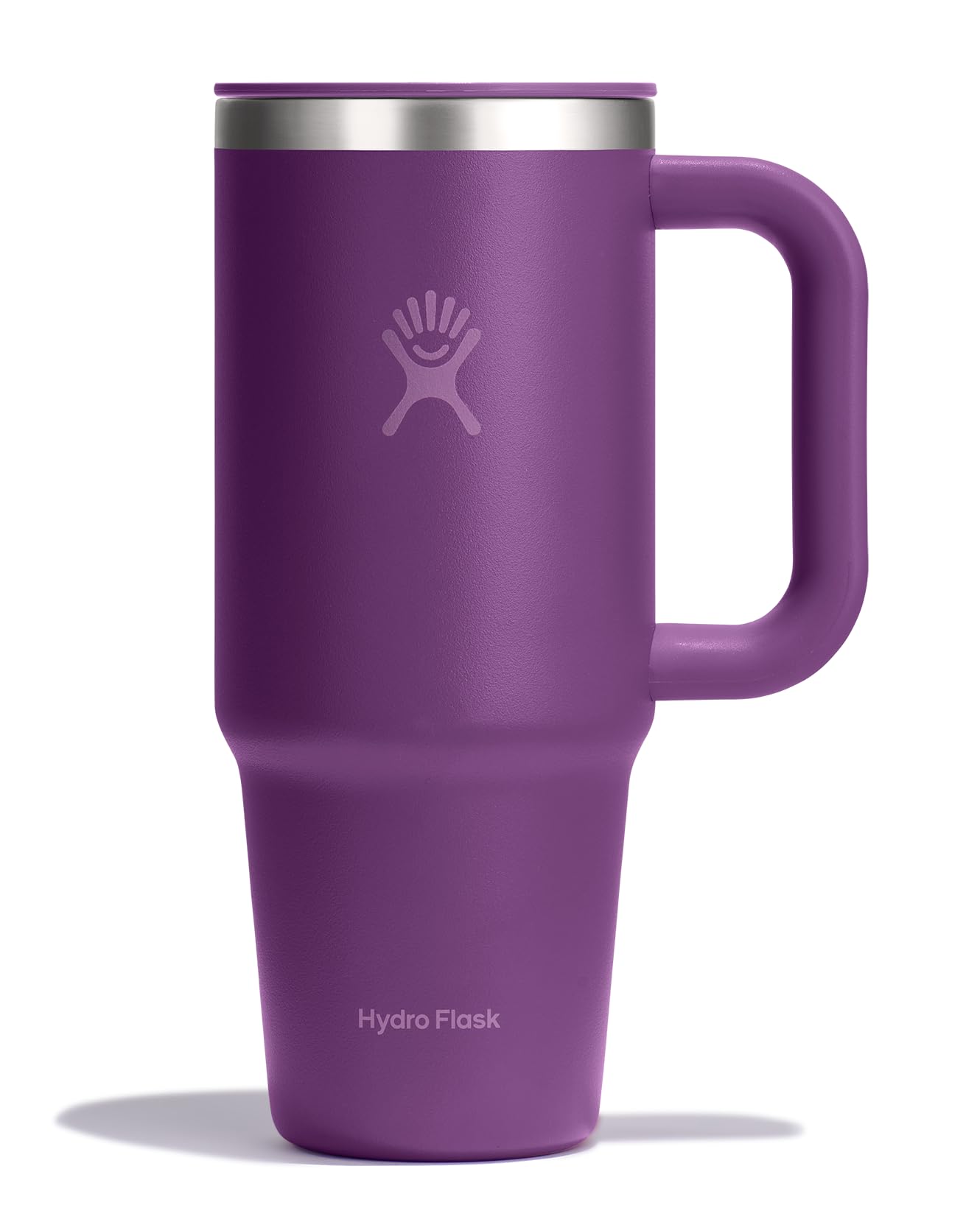 Hydro Flask face avant Beachplum Purple montrant le design durable et couleur vive