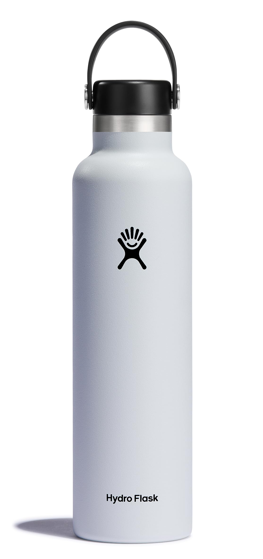 Hydro Flask face avant 24 oz blanche montrant design et praticité