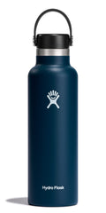 Hydro Flask face avant indigo montrant design et solidité
