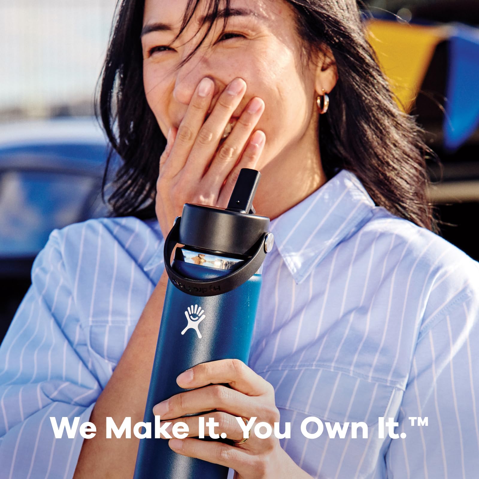 Hydro Flask finition blanche résistante, couleur durable lavage après lavage