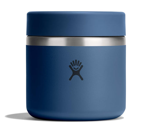 Hydro Flask food jar face avant Harbor Blue montrant étanchéité