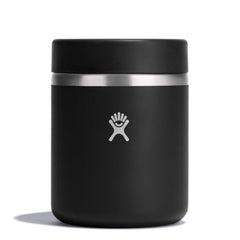 Hydro Flask food jar face avant noir montrant design robuste et transport facile
