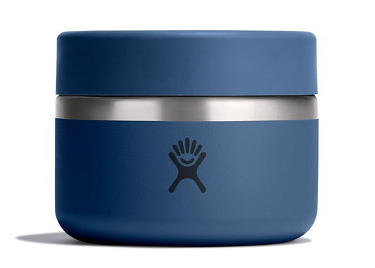 Hydro Flask face avant montrant la couleur harbor blue et design durable