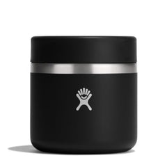 Hydro Flask vue avant bocal noir montrant design durable et isolation
