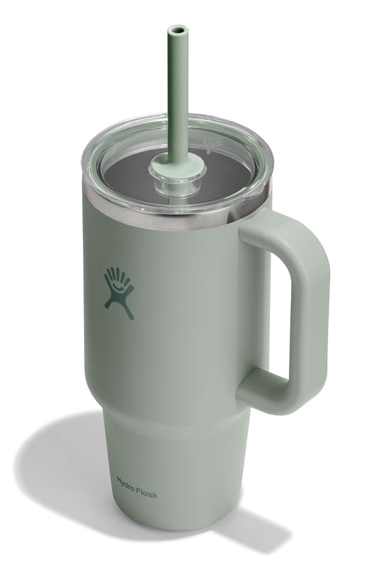 Hydro Flask gobelet Agave Green montrant la face et la couleur, pratique pour sortir