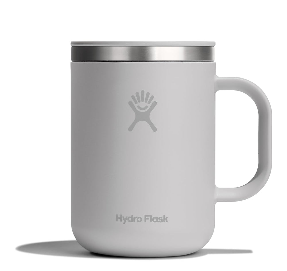 Hydro Flask gobelet face Birch Gray montrant design et finition élégante