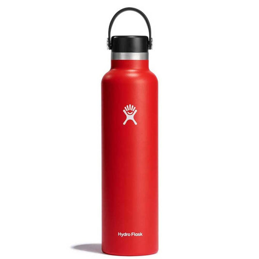 Hydro Flask gros plan sur le bouchon Flex Cap montrant l'étanchéité et facilité d'usage
