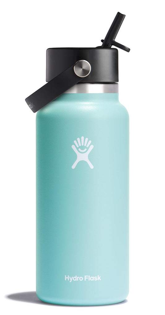 Hydro Flask face de la gourde 32 oz montrant le design et la couleur Dew