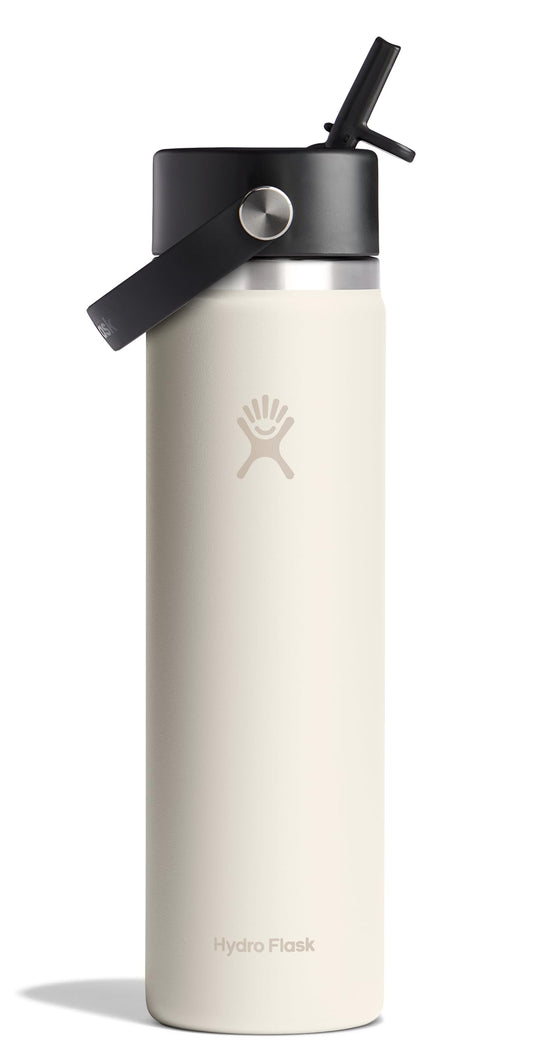 Hydro Flask bouteille avant ivoire montrant design et maintien au frais