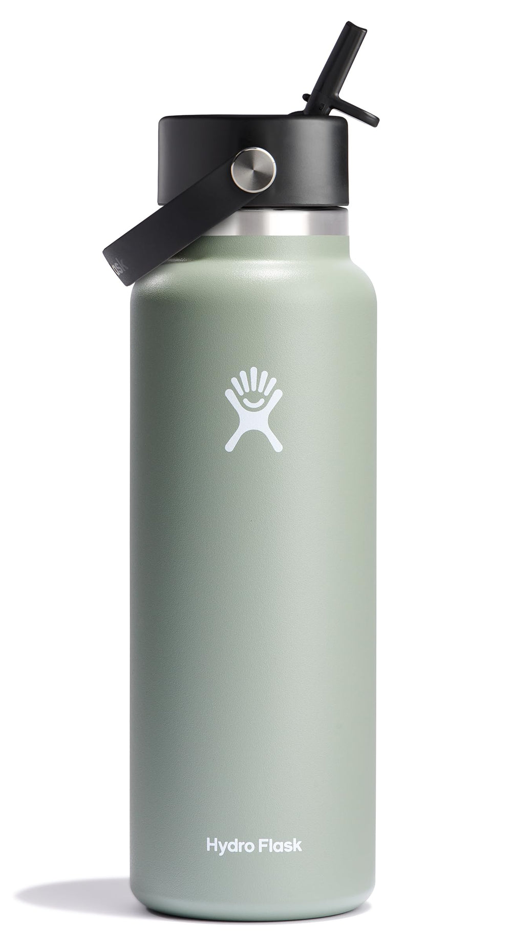 Hydro Flask vue avant montrant la finition agave et l'isolation durable
