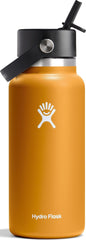 Hydro Flask vue avant en Fossil Brown montrant design et finition résistante