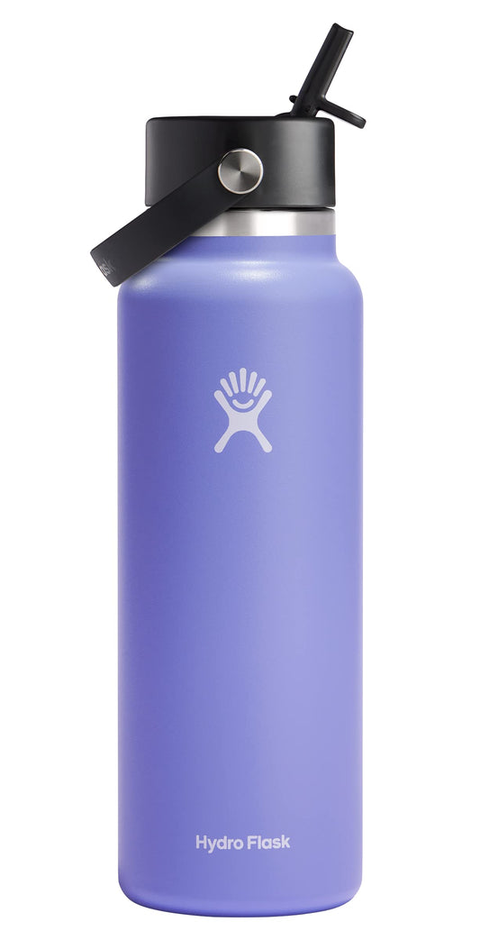 Hydro Flask gourde face Lupine montrant le design coloré et grande capacité