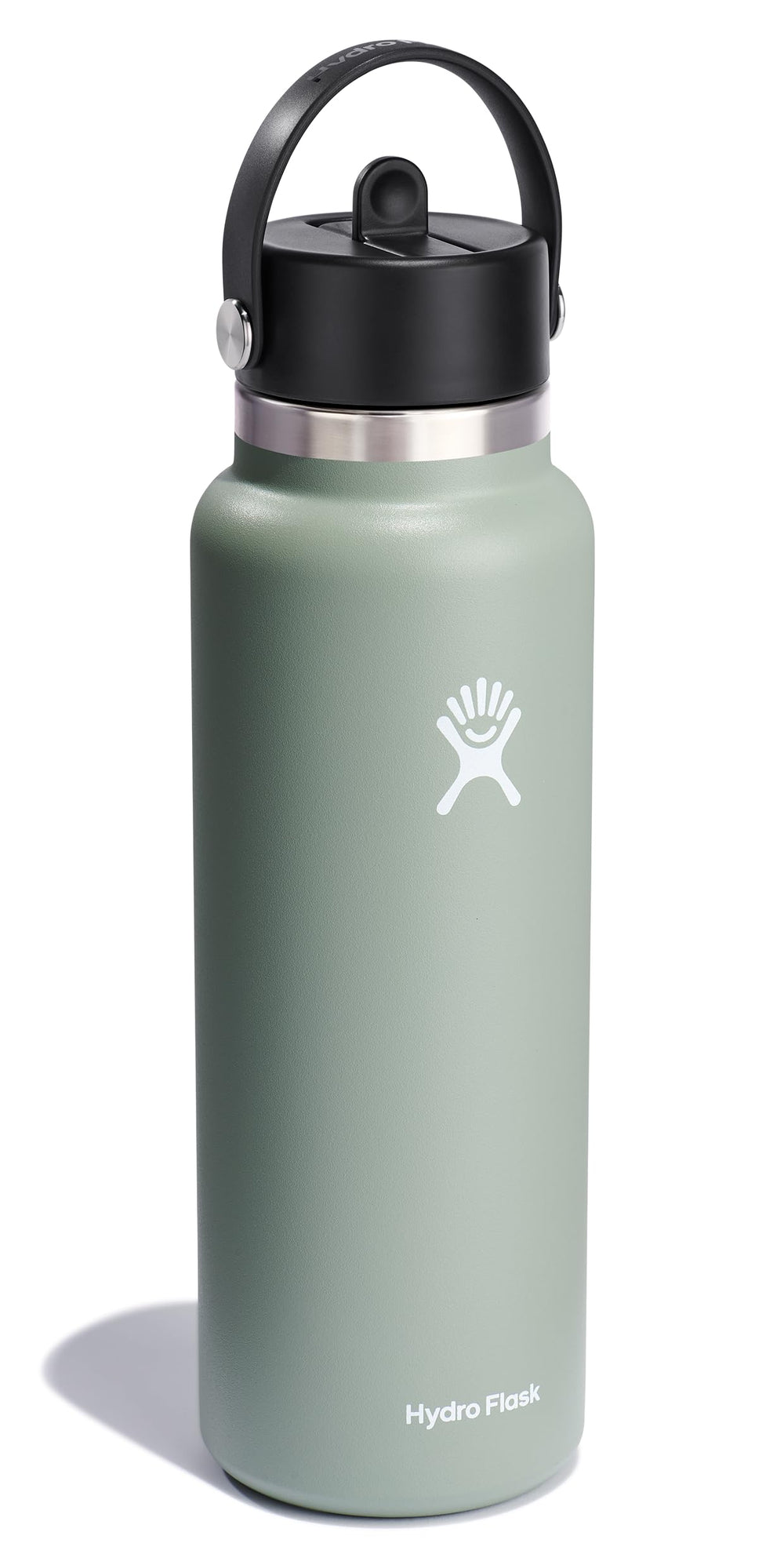 Hydro Flask gros plan du bouchon Flex Straw pour boire facilement