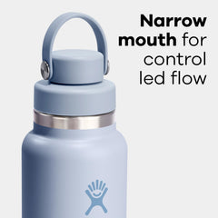 Hydro Flask large ouverture avec glaçons facilitant réfrigération rapide